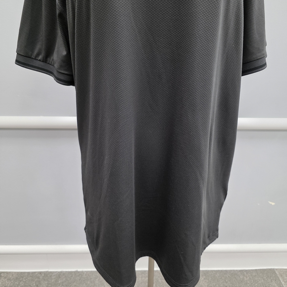 BYLT Basics Ringer Performance Black Polo Shirt - Picture 3 of 9